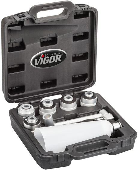 Vigor oil filler adapter set v6027 oil filler adapter set vigot 7-part