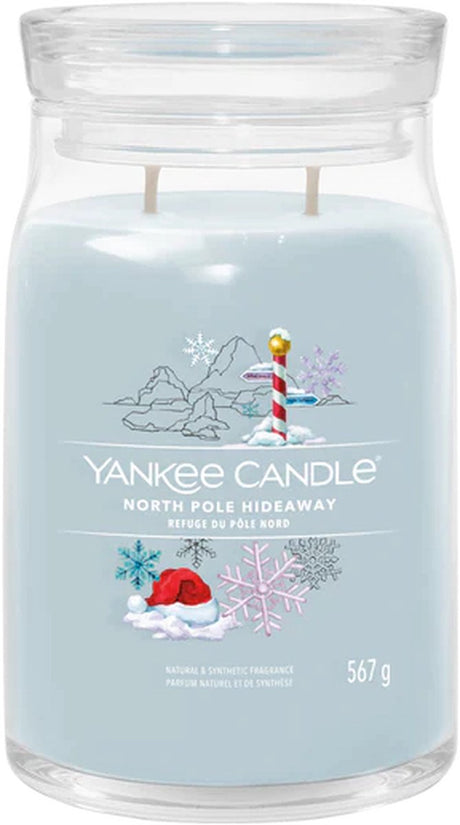 Bougie Yankee - bougie parfumée en grand pot North Pole Hideaway - 90 heures de combustion - deux mèches