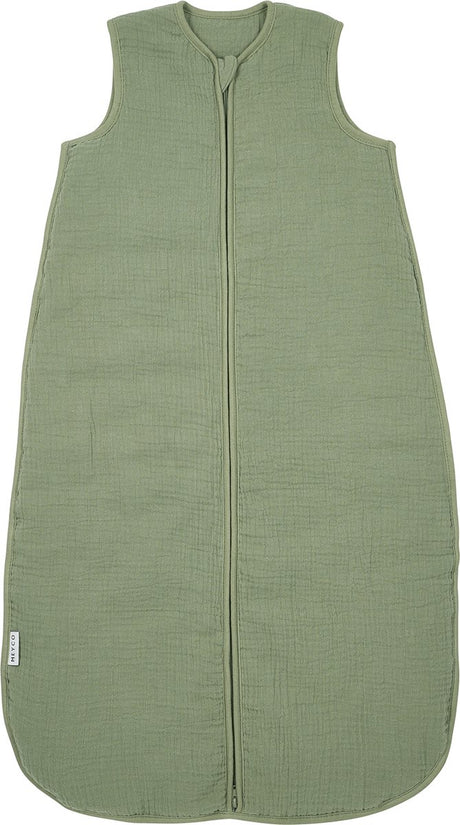 Meyco baby uni gigoteuse doublée - hydrophile prélavée - vert olive - 110 cm - 2,0 tog