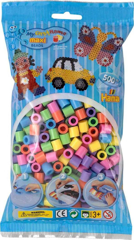 Hama Iron Beads Maxi in Bak - Pastelmix (050), 600st.