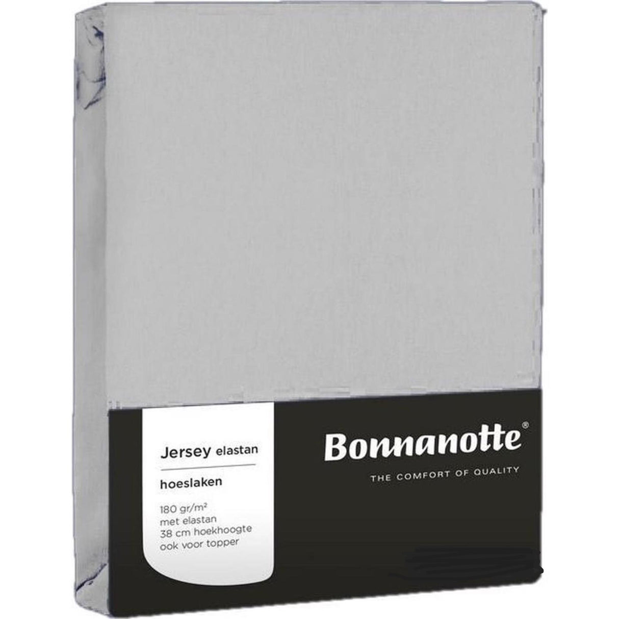 Bonnanotte drap housse jersey gris clair 90x200cm