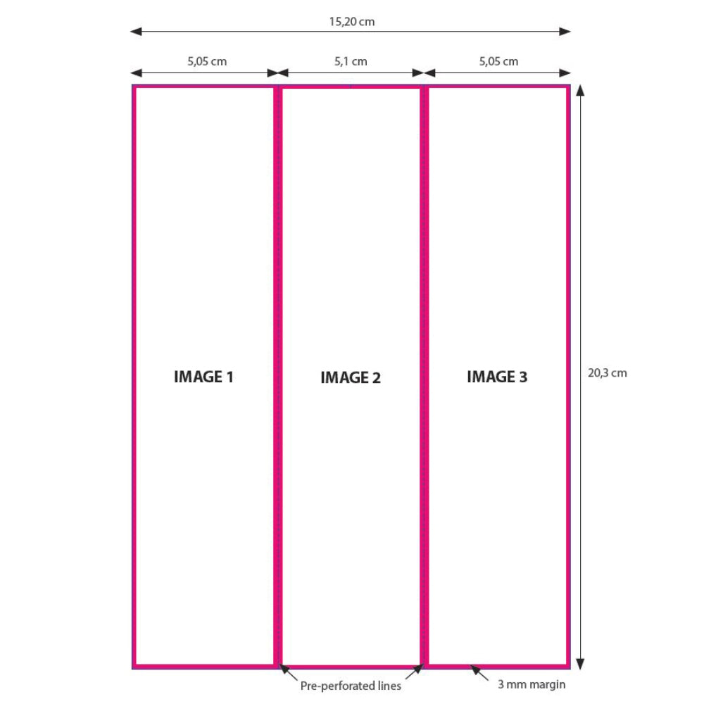 DNP Paper 2 Roll � 200 St. 15x20 perforé sur 5x20 et 10x20 cm pour DS620