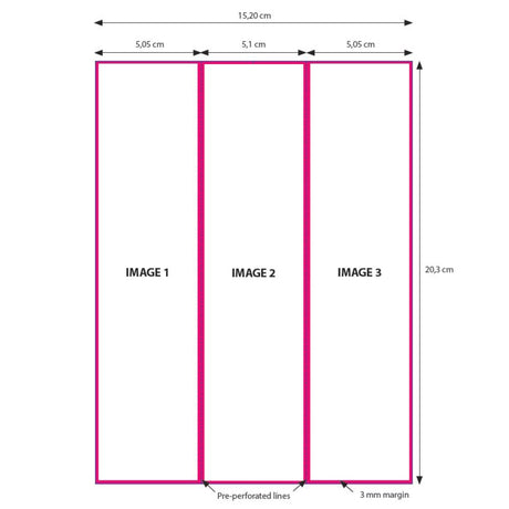 DNP Paper 2 Roll � 200 St. 15x20 perforé sur 5x20 et 10x20 cm pour DS620