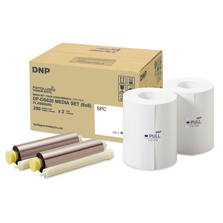 Papier DNP 2 rouleaux – 200 pcs. 15x20 perforé sur 7,5x20 pour ds620