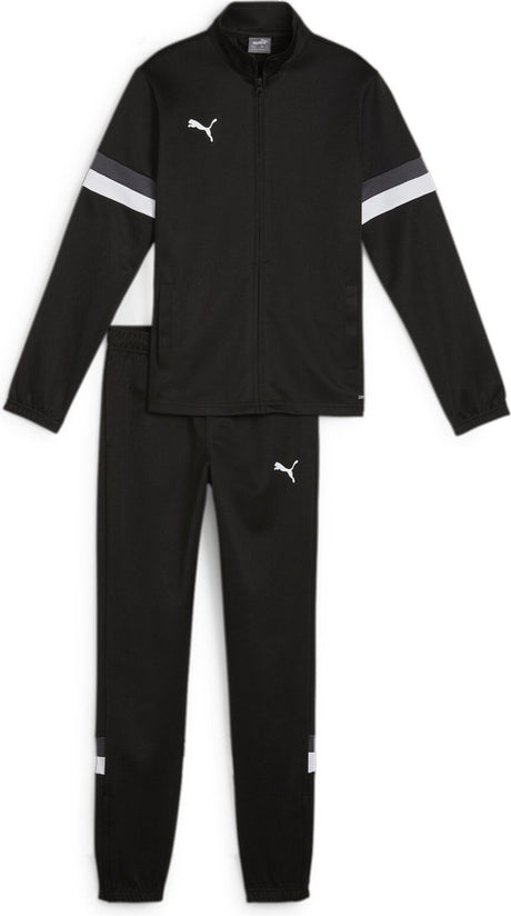 Survêtement unisexe Puma teamrise tracksuit jr - noir- noir