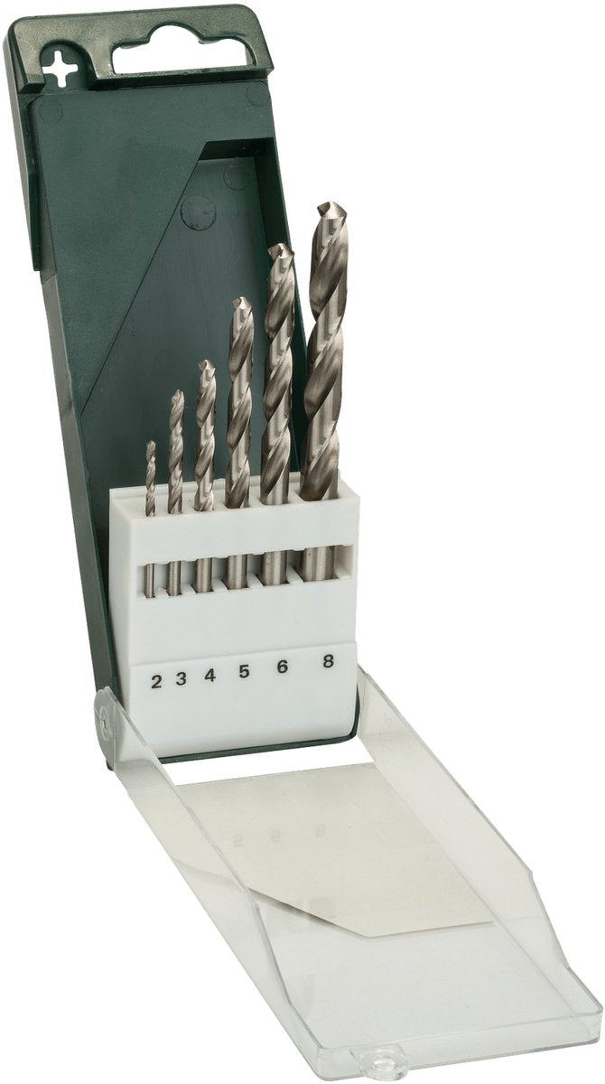 Bosch - jeu de 6 forets à métaux hss-g, din 338 2.0 ; 3,0 ; 4,0 ; 5,0 ; 6,0 ; 8,0 mm