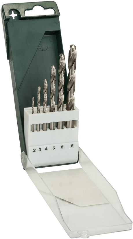 Bosch - jeu de 6 forets à métaux hss-g, din 338 2.0 ; 3,0 ; 4,0 ; 5,0 ; 6,0 ; 8,0 mm