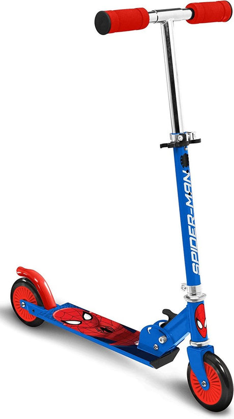Marvel Spider-Man à 2 roues Kinderstep pliable Fook Free Blue rouge