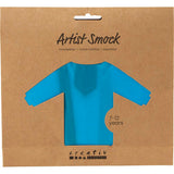 Blouse d'artiste Creativ company, l : 75 cm, taille 7-12 ans, turquoise, 1 pièce