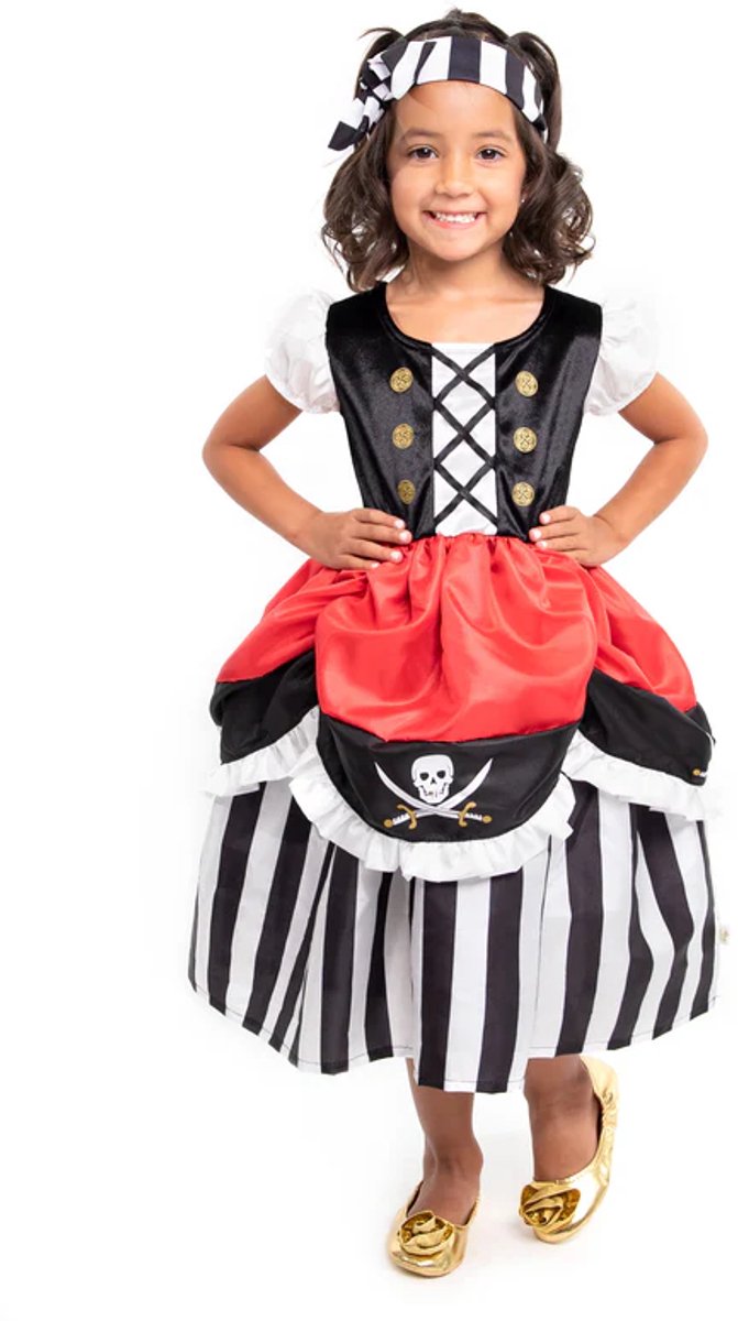 Petites aventures - robe pirate avec bandeau - taille 98-104