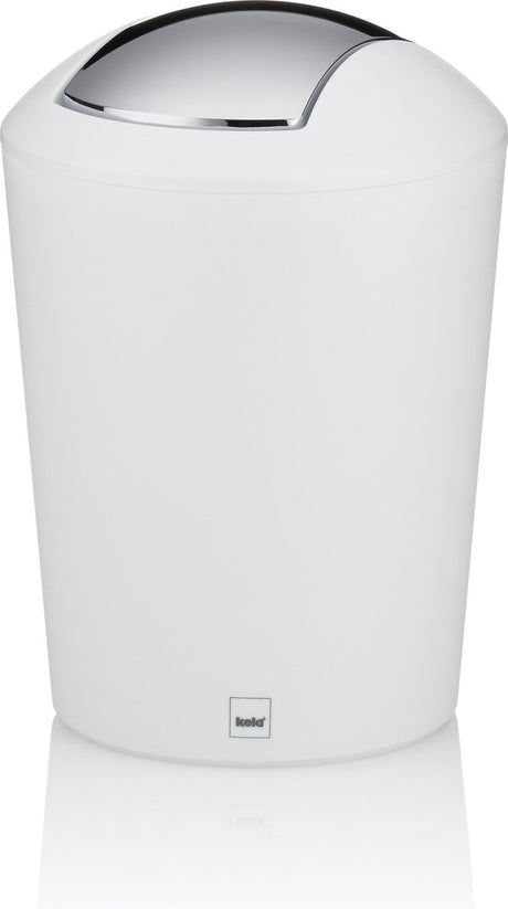 Poubelle pivotante Kela Marta - 1,7 l - blanc -