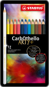 Crayons de couleur stabililo carbothello en métal, 12e.