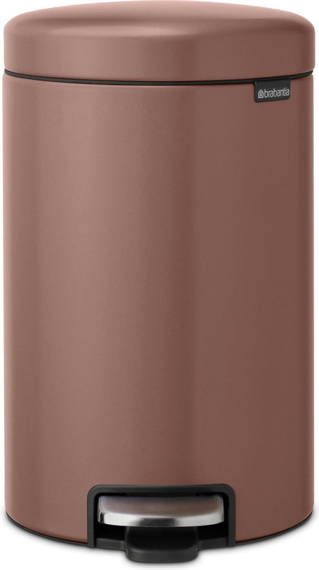 Poubelle Brabantia newicon - 12 litres - taupe satiné