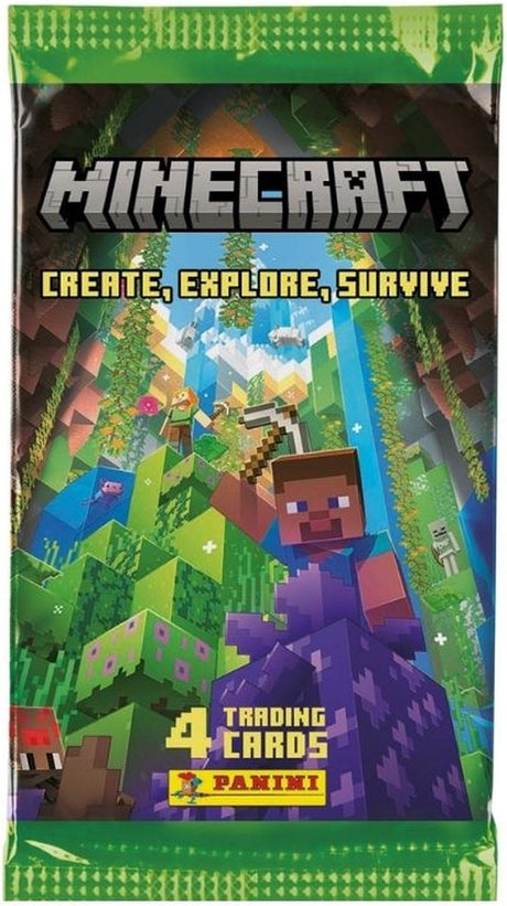 Cartes à collectionner Panini Minecraft 5 paquets