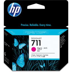 Cartouche d'encre hp 711 cz135a magenta 3 pièces