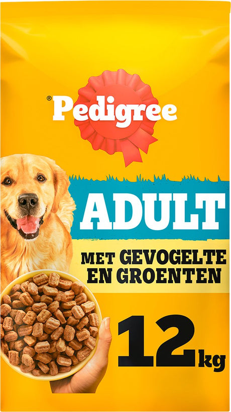 Nourriture pour chien Pedigree - nourriture sèche adulte - légumes volaille - 12kg