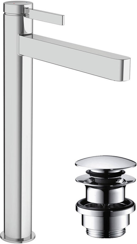 Hansgrohe finoris - mitigeur de lavabo - commande à levier unique - avec bouchon de vidange - 260 mm - chrome