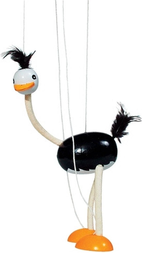 Marionnette en bois Goki autruche