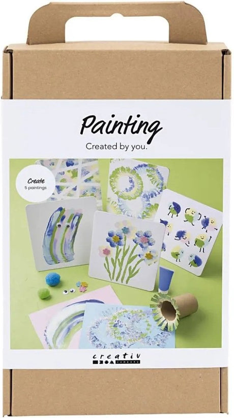 Ensemble de loisirs créatifs pour la peinture de l'entreprise Creativ, différentes couleurs, 1 boîte