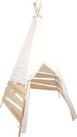 Petit pied - tente tipi en bois extérieur