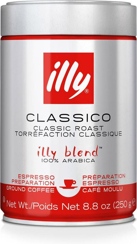 Café moulu Illy classico - 6 x 250 grammes