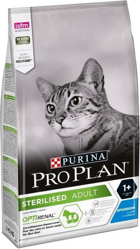 Pro plan purina - nourriture sèche pour chat - stérilisée - santé rénale - lapin savoureux