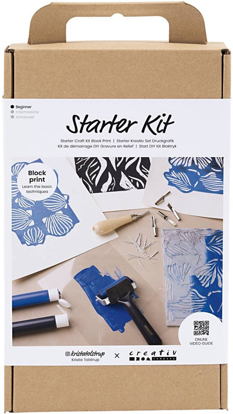 Https : www.cchobby.nl starter-hobbyset-blockprinting-1-box