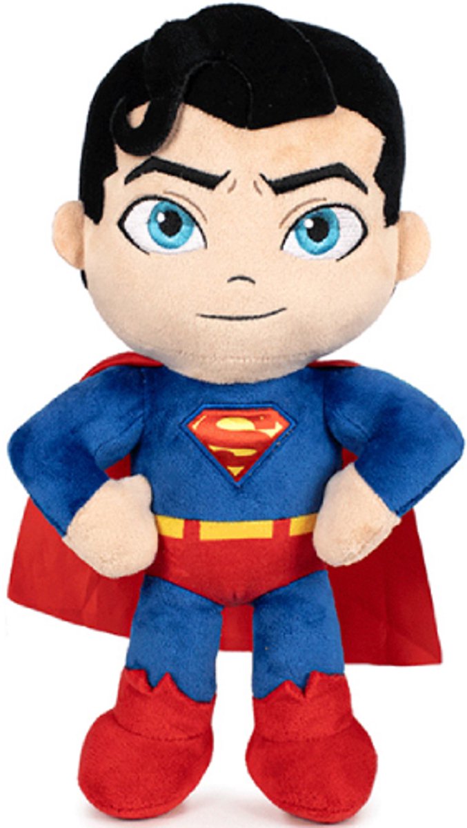 DC comics superman (mains sur les hanches) peluche peluche 22 cm - jouets super-héros peluches pour enfants garçons filles - peluche merveille - Clark Kent Batman