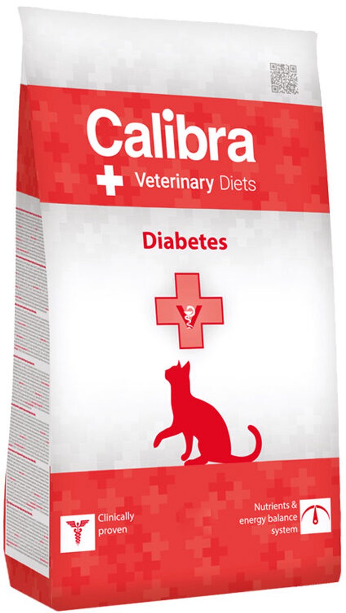 Régimes vétérinaires pour chat Calibra - diabète - 2 kg