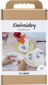 Entreprise créative https: www.ccobby.nl hobbyset-embroidery-napkins-off-white-1-doos