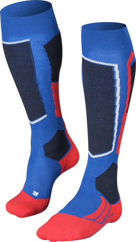 Falke sk2 chaussettes de ski en laine épaisse et chaude en matériau fonctionnel hommes bleu - taille 44-45