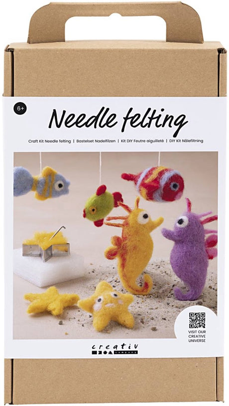 Creativ Company Hobbyset Needle a ressenti des animaux marins