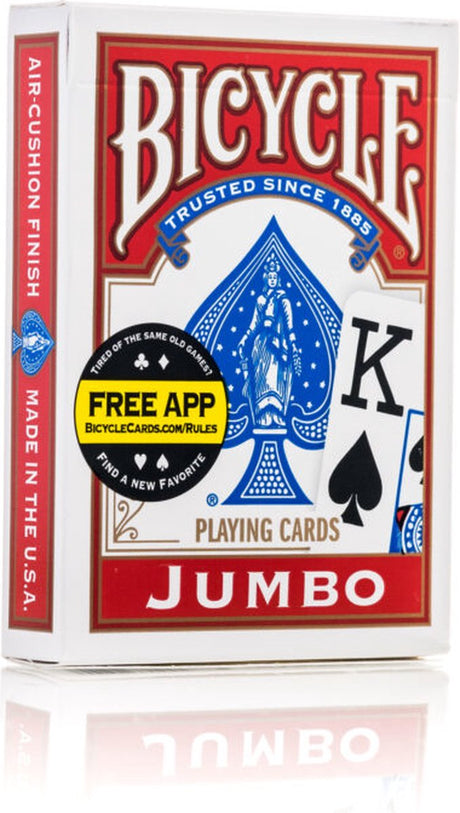 Bicycle rider back 2-pack jumbo index - cartes à jouer premium - poker - originaux