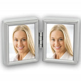 Cadre photo Zep 8735dl argent 2x 3,5x4,5 cm pour 2 photos d'identité