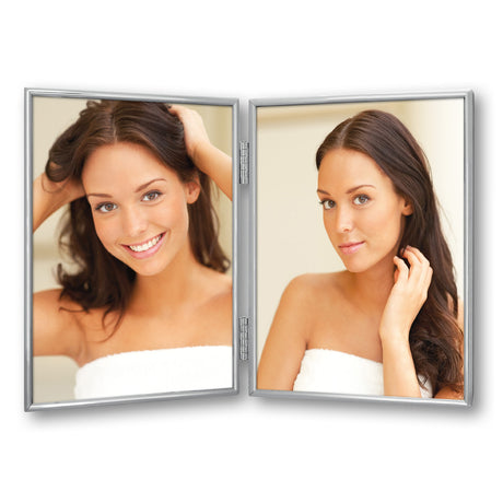 Cadre photo Zep 120ds01-4r argent 2x 10x15 cm