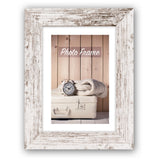 Cadre photo en bois Zep v21686 nelson 6 blanc délavé 15x20cm