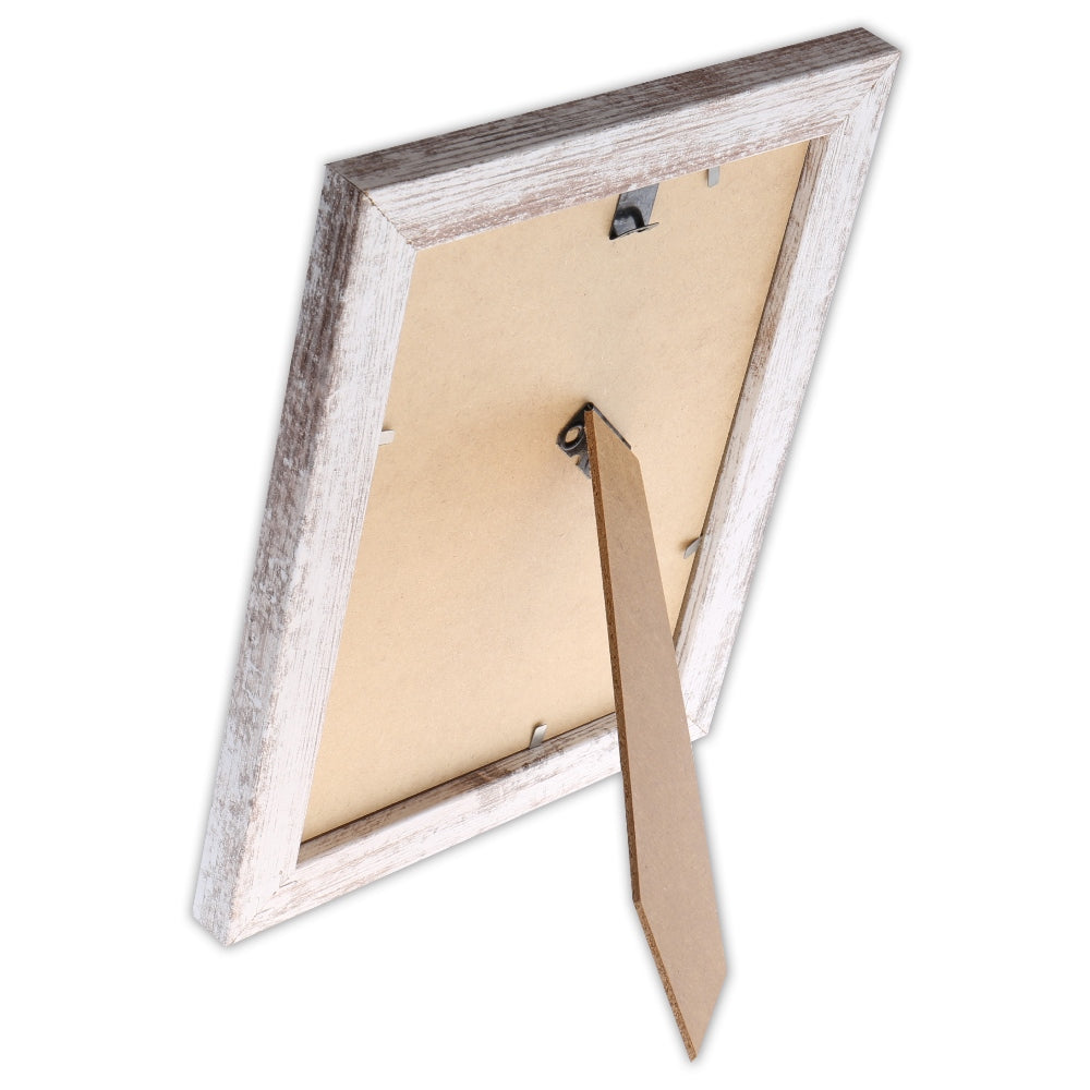 Cadre photo en bois Zep v21686 nelson 6 blanc délavé 15x20cm