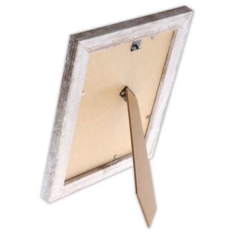 Cadre photo en bois Zep v21686 nelson 6 blanc délavé 15x20cm