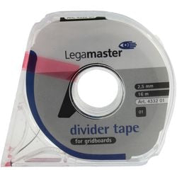 Legamaster verdeeltape 7-433201 2,5mmx16mtr zwart