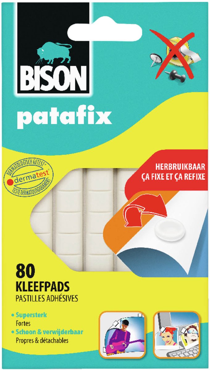 Enveloppe patafix bison 80 pièces | 5 pièces
