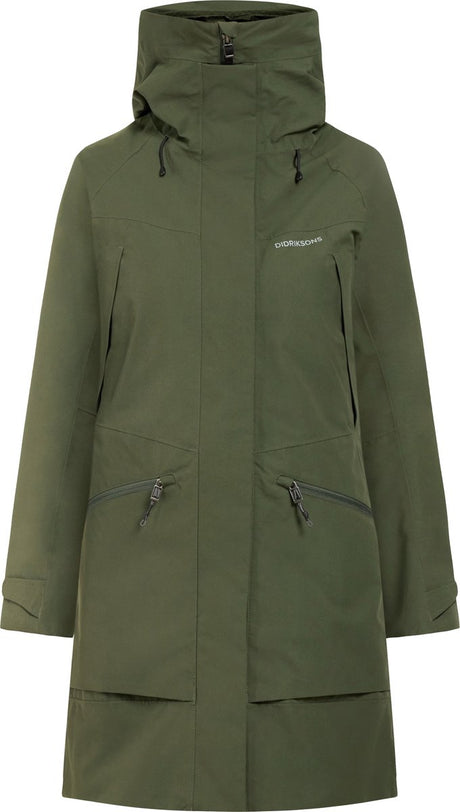 Didriksons veste outdoor femme ilma wns parka 8 - vert foncé