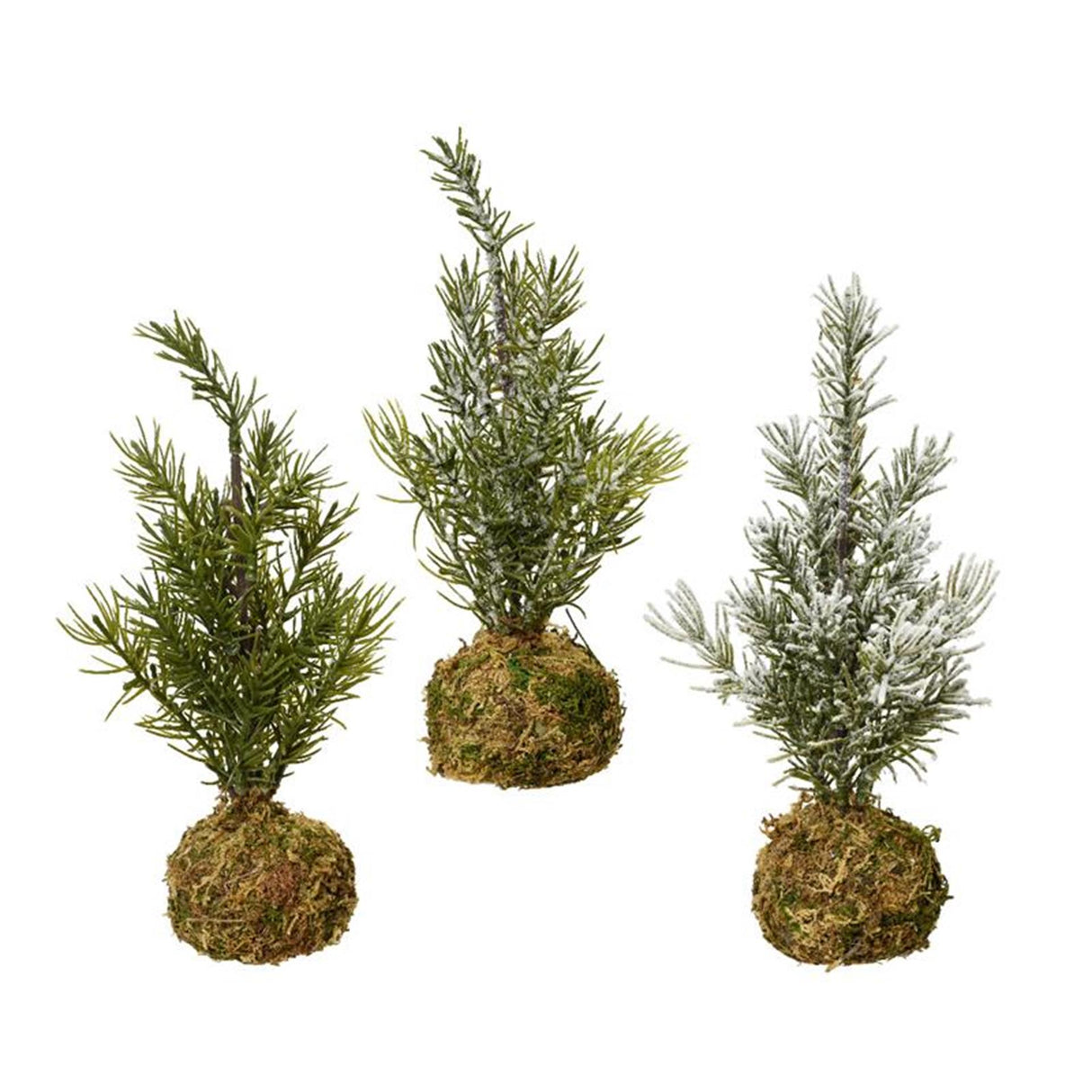 Decoris sapin de Noël mini sur boule de mousse h23cm