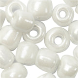 Perles de rocaille Creativ Company, d 4 mm, taille 6 0, diamètre du trou 0,9-1,2 mm, nacre, 500 g 1 boîte