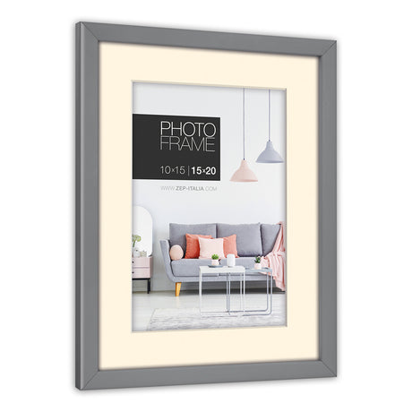 Zep cadre photo np57g gris edison 9x13 13x18 cm