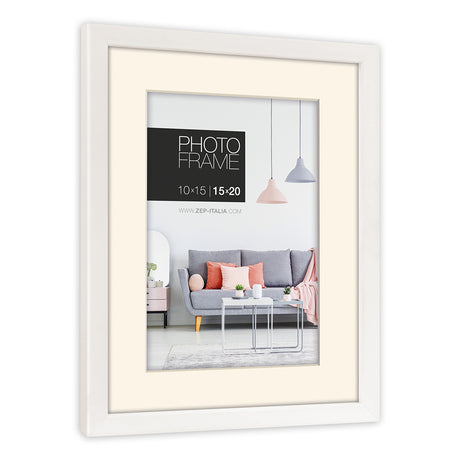 Zep cadre photo np23w edison blanc 15x20 20x30 cm