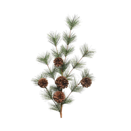 Decoris branche artificielle pomme de pin 8x15x50cm