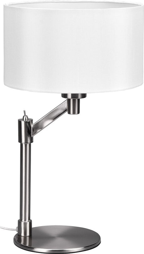 Trio cassio - lampe de table - nickel mat - excl. 1x e27 4,9w