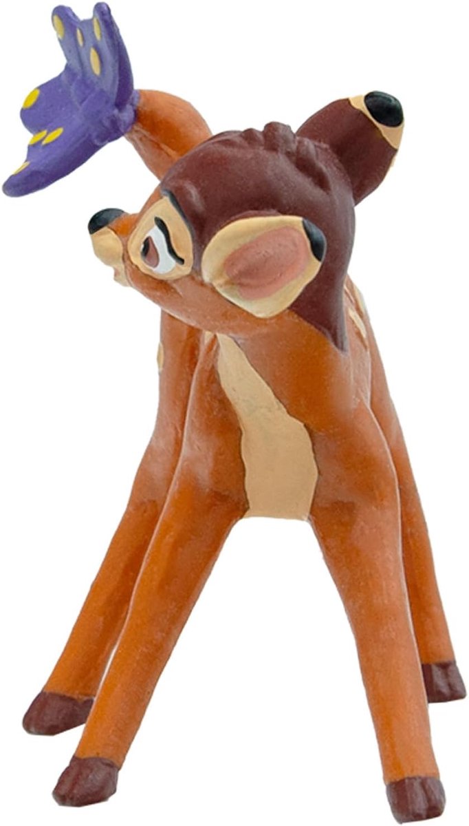 Bullyland 12420 – Figurine Disney Bambi – design réaliste et détaillé – idéale comme figurine de gâteau, objet de collection ou joli cadeau pour les enfants à partir de 3 ans