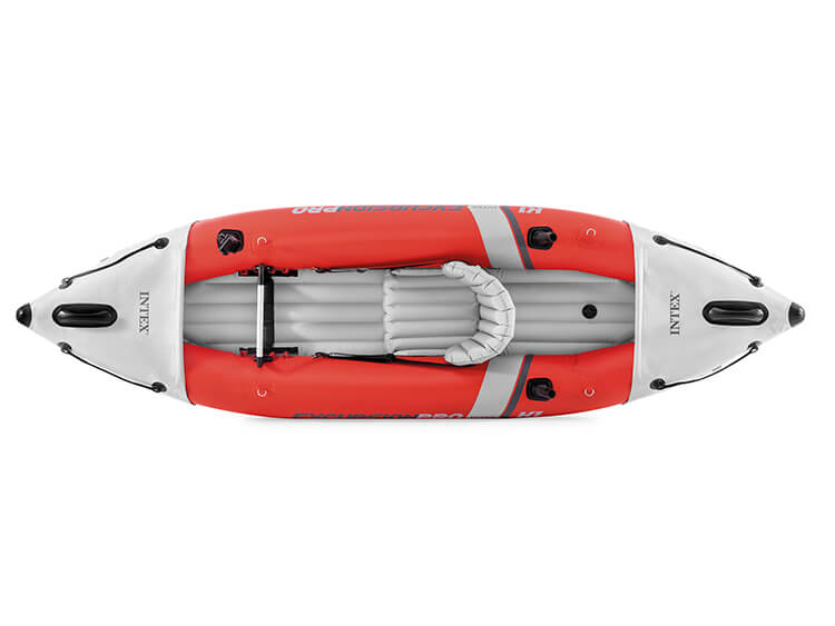 Intex inflatable kayak excursion k1 305 cm vinyl red 3-piece