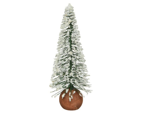 Decoris mini sapin de Noël avec neige 22cm